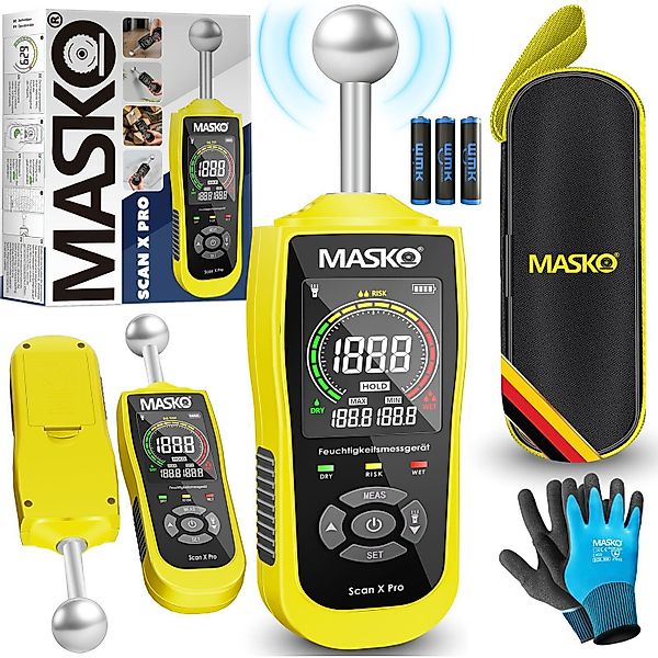 MASKO Feuchtigkeitsmesser, (Alarm, Taschenlampe & Datenhaltefunktion), günstig online kaufen