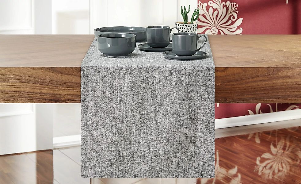 Tischläufer  Burner - grau - 100% Polyester - 40 cm - Sconto günstig online kaufen