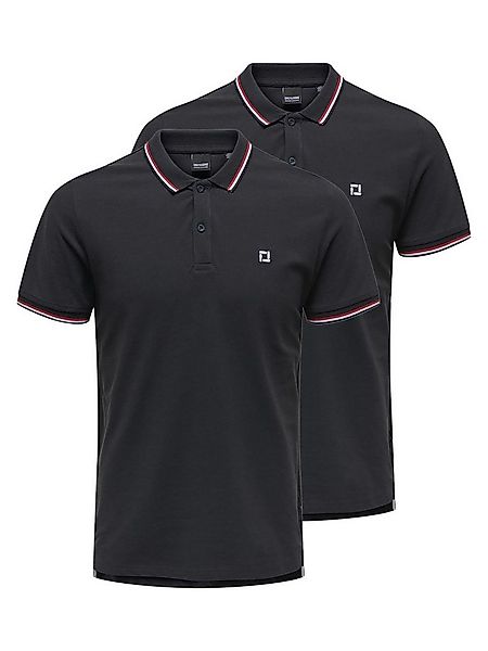 ONLY & SONS Poloshirt 2er Pack Onsefletcher (Spar-Set, 2-tlg) Poloshirt - B günstig online kaufen