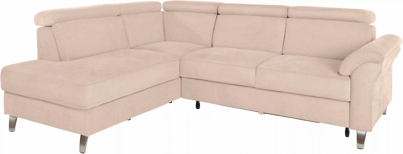 sit&more Ecksofa, inklusive Kopfteilverstellung, wahlweise mit Bettfunktion günstig online kaufen