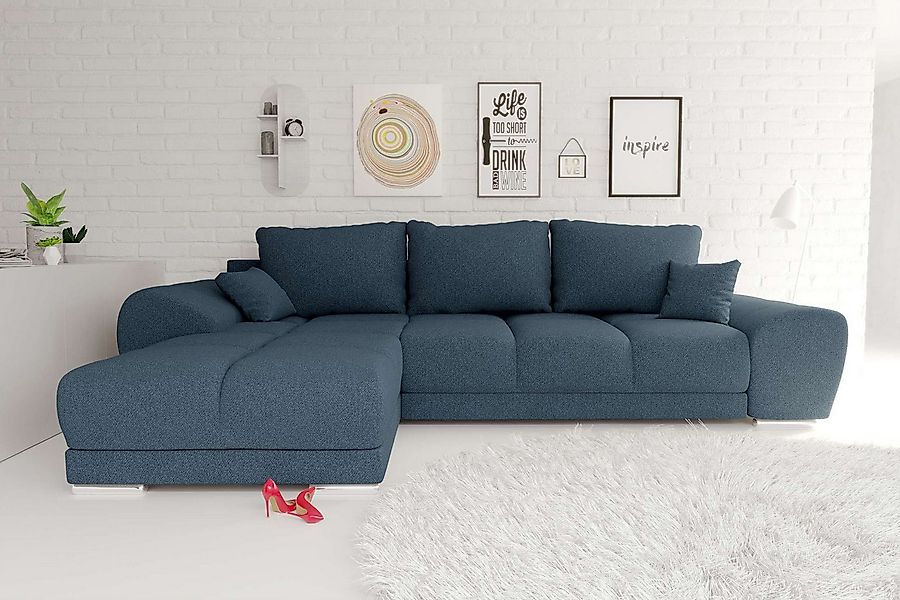 99rooms Ecksofa Antalya, Sofa L-Form, Eckcouch, mit abnehmbaren Kissen, Sch günstig online kaufen