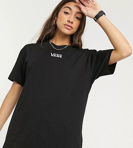 Vans – Übergroßes, schwarzes T-Shirt mit Logo – Exklusiv nur bei ASOS günstig online kaufen