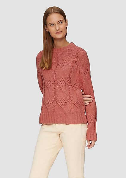 s.Oliver Strickpullover Zopfstrickpullover im Relaxed Fit günstig online kaufen