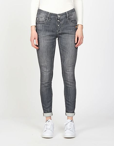 GANG Relax-fit-Jeans "94GERDA", mit halb offener Knopfleiste günstig online kaufen