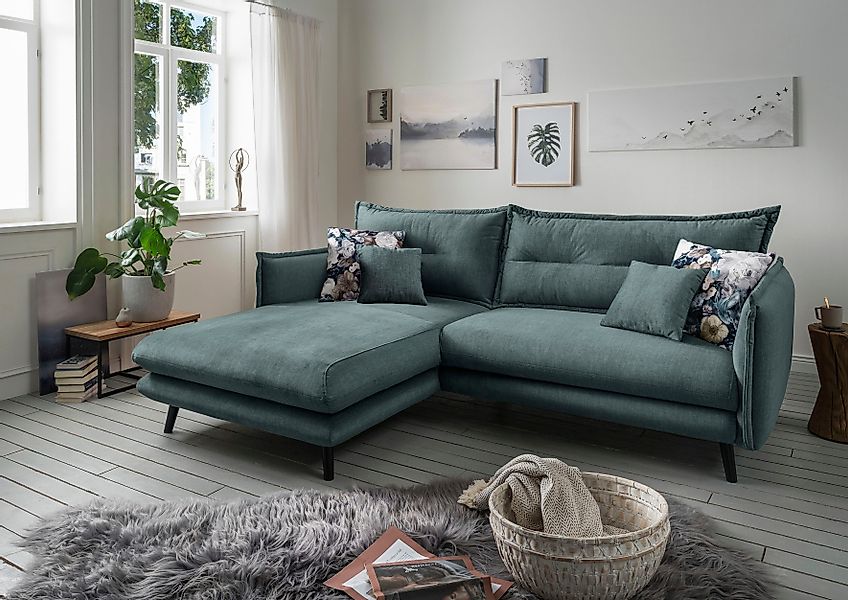 INOSIGN Ecksofa "Lazio modernes Design, bequem, schmale Armlehnen, OTTOs Ch günstig online kaufen