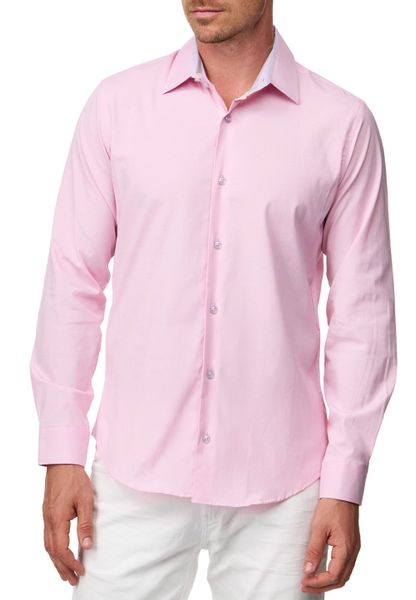 R-NEAL Businesshemd Pastellhemd Herren Slim Fit günstig online kaufen