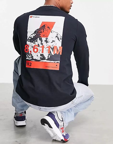 Berghaus – 8000's K2 – Langärmliges Shirt in Schwarz günstig online kaufen