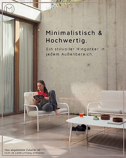 Metallbude Gartenlounge-Set Gartenmöbel Outdoor, LOUNGE-SOFA OUTDOOR günstig online kaufen