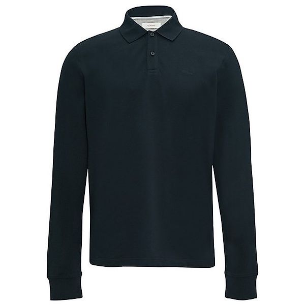 s.Oliver Langarm-Poloshirt Große Größen Herren Basic Langarm-Polo navy s.Ol günstig online kaufen