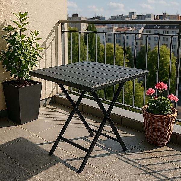 Onbest Klapptisch Balkontisch mit Holzoptik klappbar, günstig online kaufen
