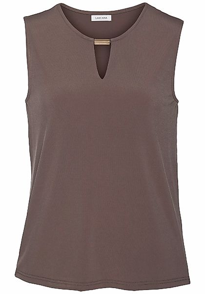 LASCANA Tanktop, aus glatter Jerseyqualität mit Cut-out, elegantes Sommerto günstig online kaufen