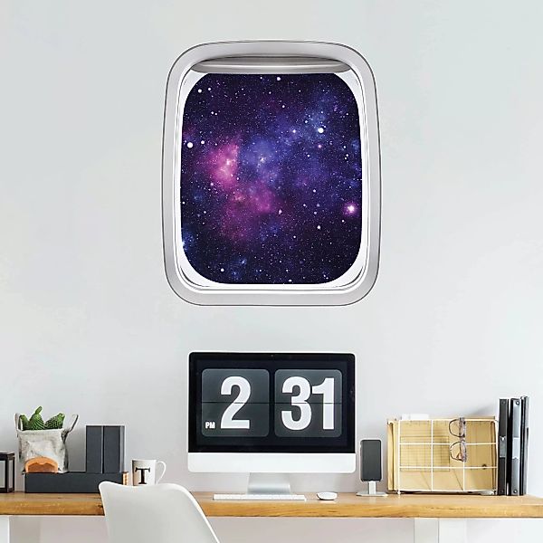 Wandtattoo Fenster Flugzeug Galaxie günstig online kaufen