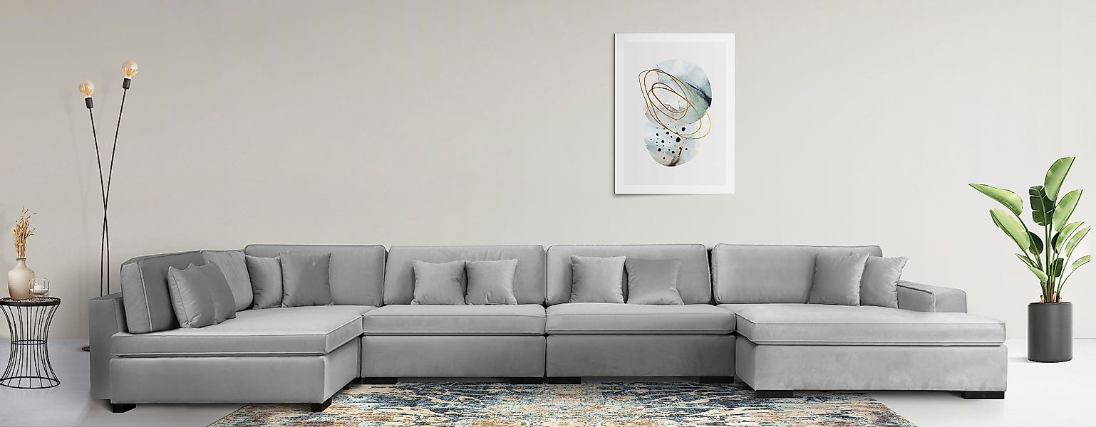 Home affaire Wohnlandschaft Skara U-Form, Lounge-Sofa günstig online kaufen