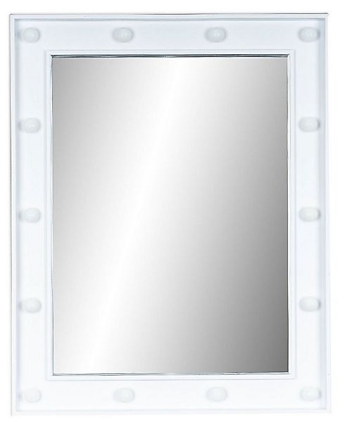 Levandeo® Wandspiegel, Wandspiegel LED Spiegel Weiß 39x49cm Wanddeko Schmin günstig online kaufen