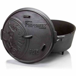 Petromax Dutch Oven FT12 Schwarz mit Standfüßen 10,8 l günstig online kaufen