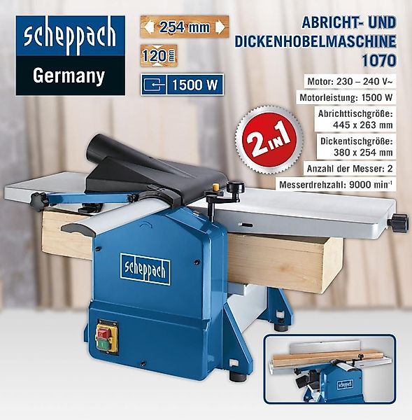 Scheppach Dickhobelmaschine HMS1070 Abricht- & Dickenhobelmaschine günstig online kaufen