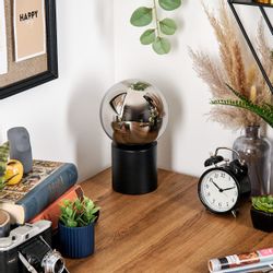 hofstein Tischleuchte Tischlampe aus Metall/Glas in günstig online kaufen