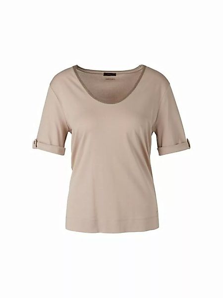 Marc Cain T-Shirt Baumwollshirt mit Lurexglanz günstig online kaufen