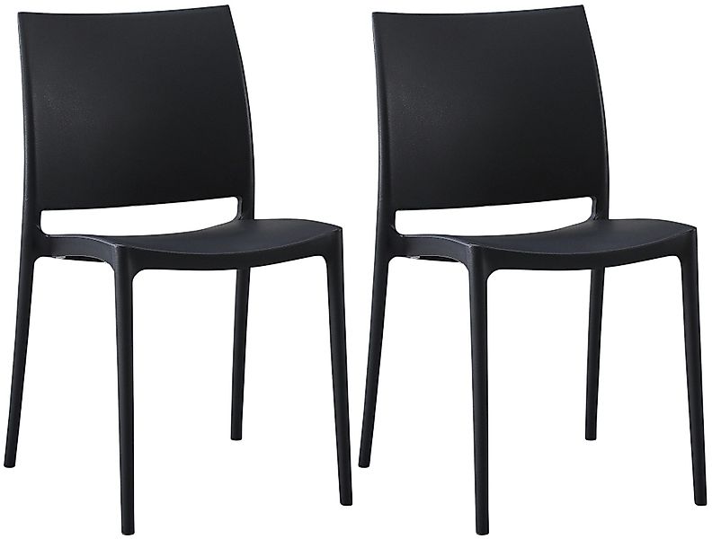 CLP Gartenstuhl Meton (2er Set), Kunststoff, günstig online kaufen