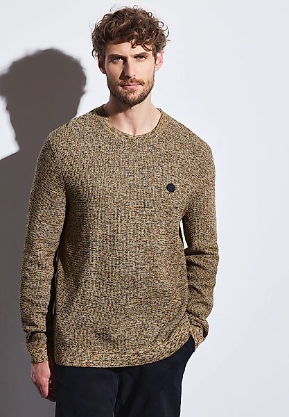 STREET ONE MEN Strickpullover, im Melange Look günstig online kaufen