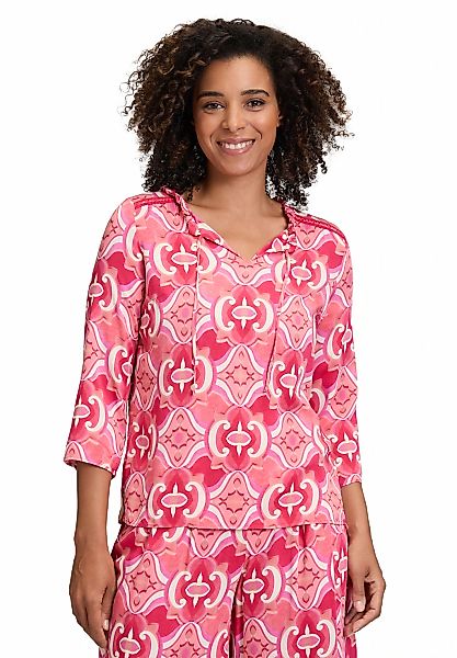 Cartoon Schlupfbluse "Cartoon Casual-Bluse mit Rüschen" günstig online kaufen