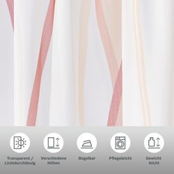 my home Gardine "DIMONA" Schlaufen 2 Stk. tlg. 2-er Set, Voile, Polyester, günstig online kaufen
