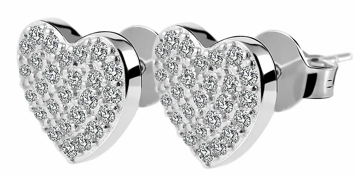 Adelia´s Paar Ohrhänger "Damen Ohrringe – Ohrstecker aus 925 Silber mit Zir günstig online kaufen