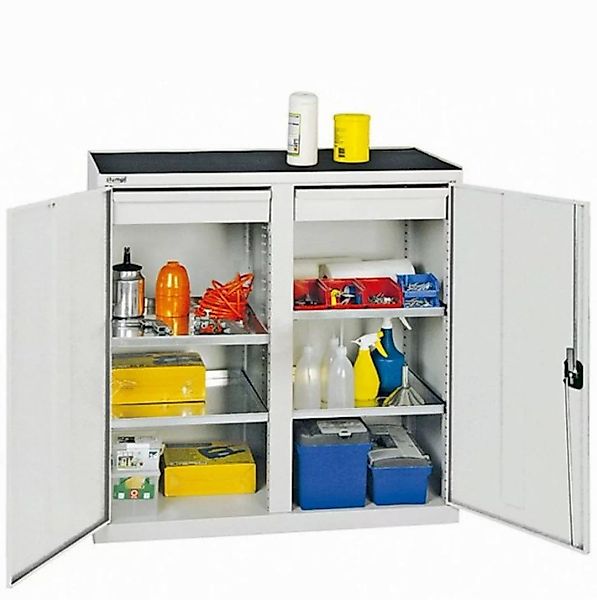 PROREGAL® Werkzeugschrank Werkzeugschrank 2 Türen, HxBxT 100x100x50cm, Lich günstig online kaufen