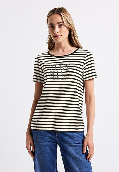 STREET ONE T-Shirt mit Elastikbund günstig online kaufen