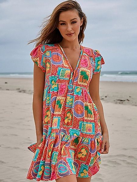 ANNIS Fashion & Accessoires Minikleid "CAPRI VIBES" v. Jaase (1-tlg) NEU, V günstig online kaufen