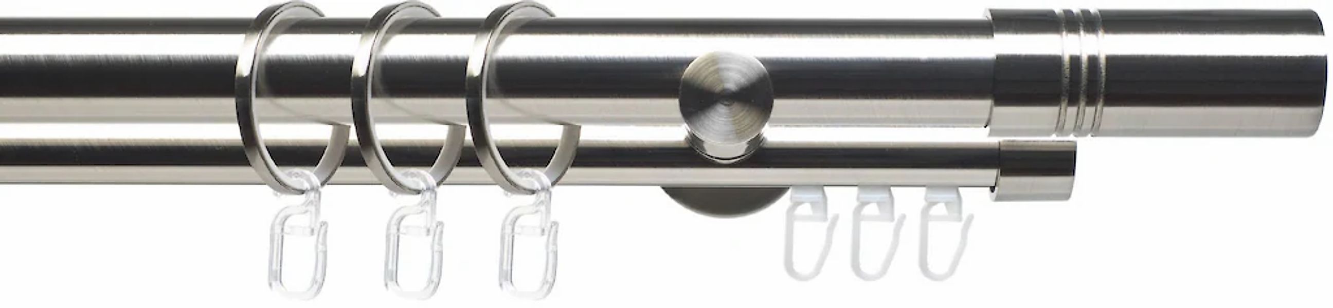 Liedeco Gardinenstange "CELZYLIN02SG2L" Ø 25 mm 2 läufig-läufig Fixmaß 2-lä günstig online kaufen
