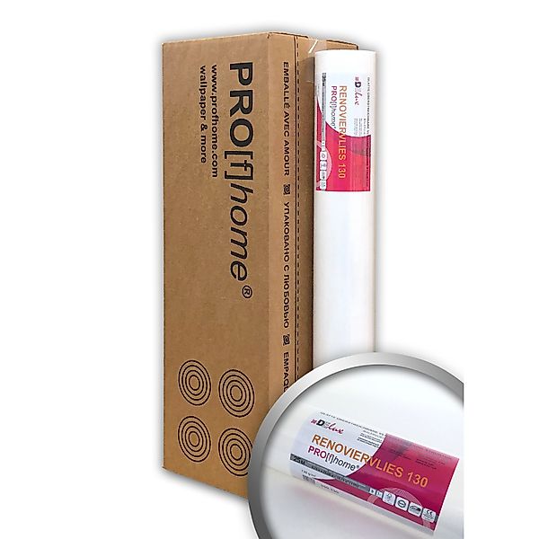PROFHOME Renoviervlies 130 g Malervlies Anstrich-Vlies glatte Vliestapete 1 günstig online kaufen