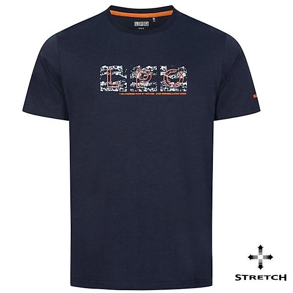 Linea Primero T-Shirt LPO - Herren Baumwoll T-Shirt mit Rundhalskragen Matt günstig online kaufen