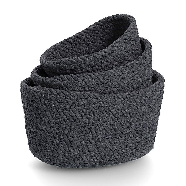 Zeller Present Aufbewahrungskorb -Set, 3-tlg., Baumwolle, günstig online kaufen