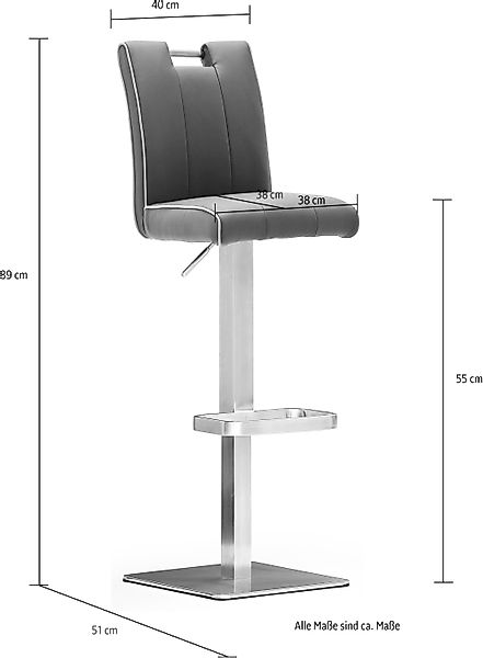 MCA furniture Bistrostuhl "BARBECOOL Barhocker Bistrostuhl Tresenhocker" () günstig online kaufen