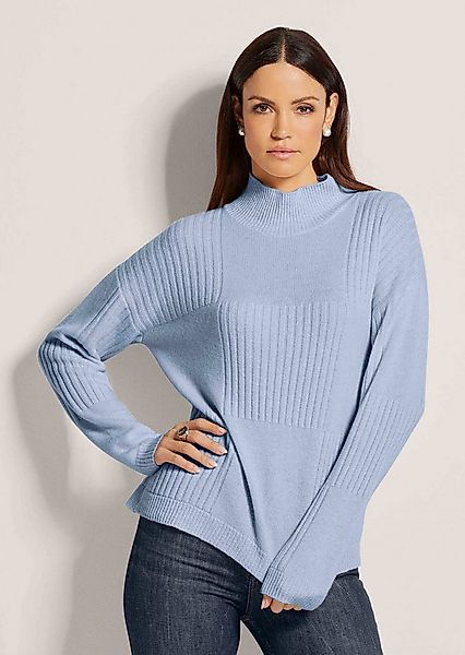 MADELEINE Strickpullover Stehkragen-Pullover aus Schurwolle günstig online kaufen