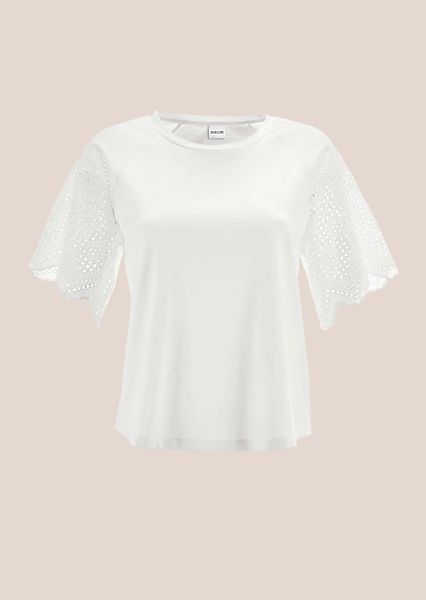 MADELEINE Shirtbluse "Blusenshirt Kurzes Blusen-Shirt im Material-Mix" günstig online kaufen