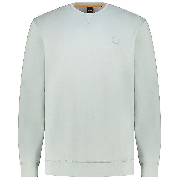BOSS Sweatshirt aus Biobaumwolle Farbe grün Größe: 5XL günstig online kaufen
