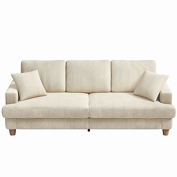 ToteBox 3-Sitzer Bequeme Cord Loveseat Sofa günstig online kaufen