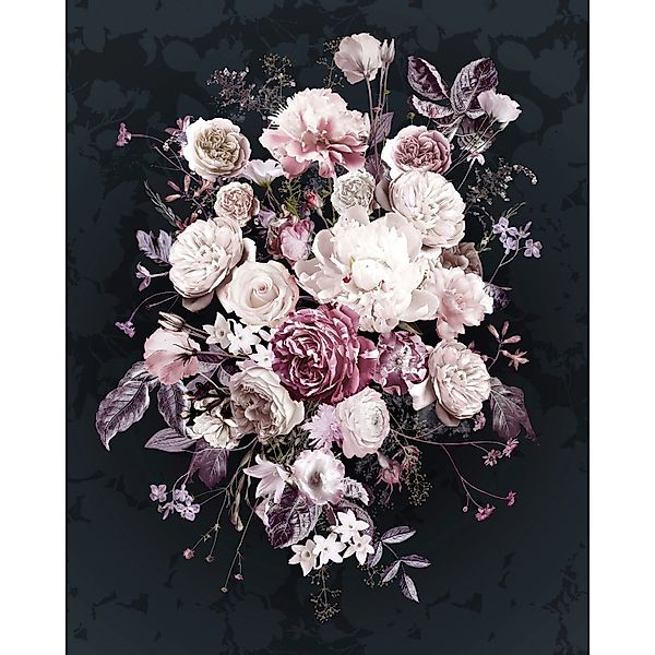 Komar Vliesfototapete Bouquet Noir 200 cm x 250 cm günstig online kaufen
