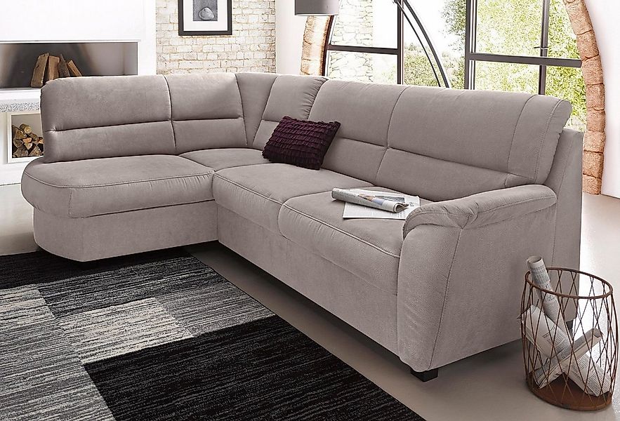 sit&more Ecksofa "Pandora L-Form", wahlweise mit Bettfunktion und Bettkaste günstig online kaufen