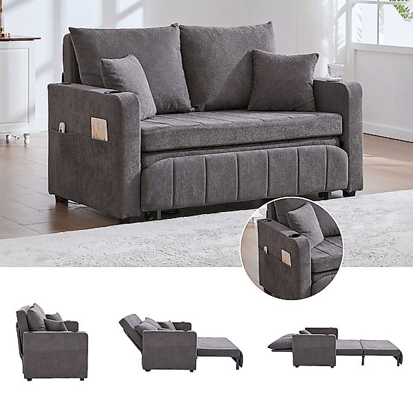 LVHOM Schlafsofa Doppelofa mit Aausziehbett, USB/Type-C günstig online kaufen