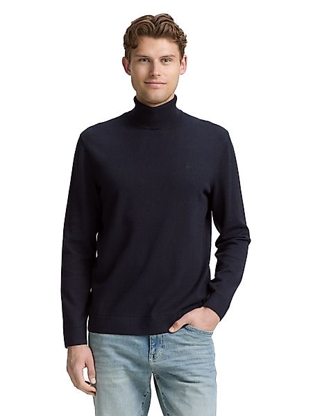 TOM TAILOR Rollkragenpullover im Strick-Design günstig online kaufen