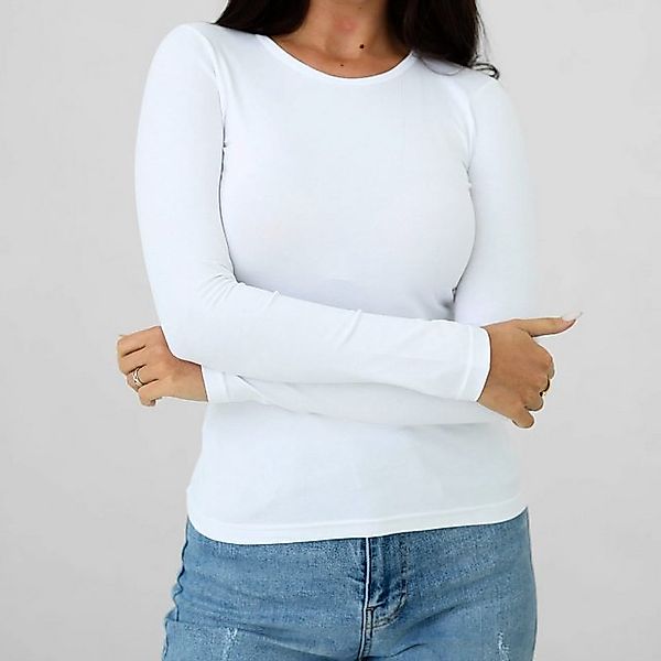 Kota Langarmshirt 2er Pack Damen Basic Top mit Rundhalsausschnitt - Top ein günstig online kaufen