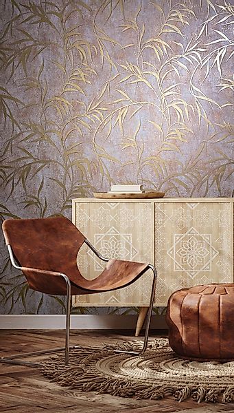 Marburg Vliestapete Fern, strukturiert, glänzend, moderne günstig online kaufen