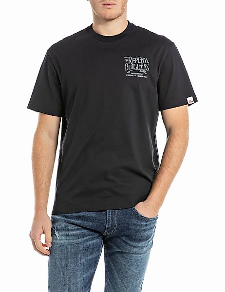 Replay T-Shirt, mit Marken-Print auf der Brust günstig online kaufen