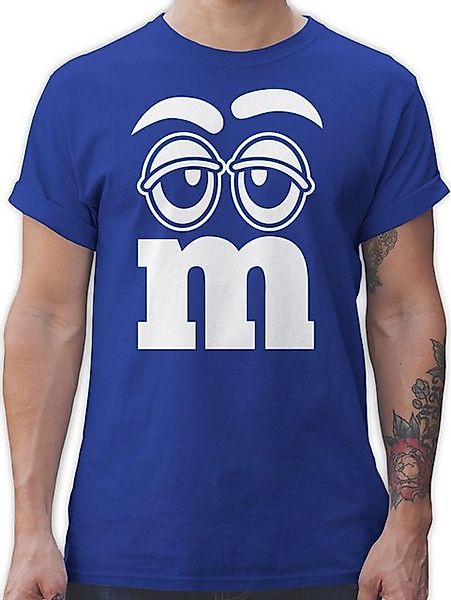 Shirtracer T-Shirt Faschingskostüm Gruppen M&M Aufdruck Gesicht I M und M I günstig online kaufen