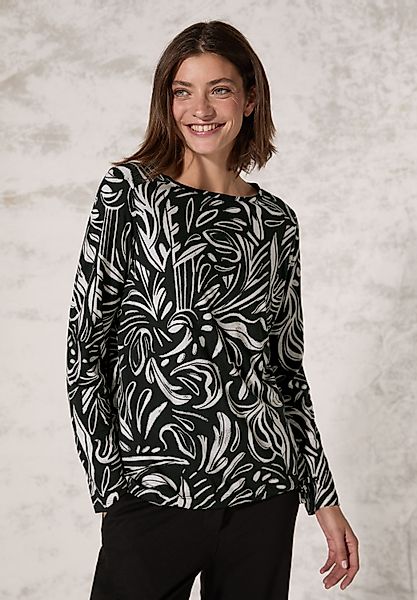 CECIL Langarmshirt mit Materialmix günstig online kaufen