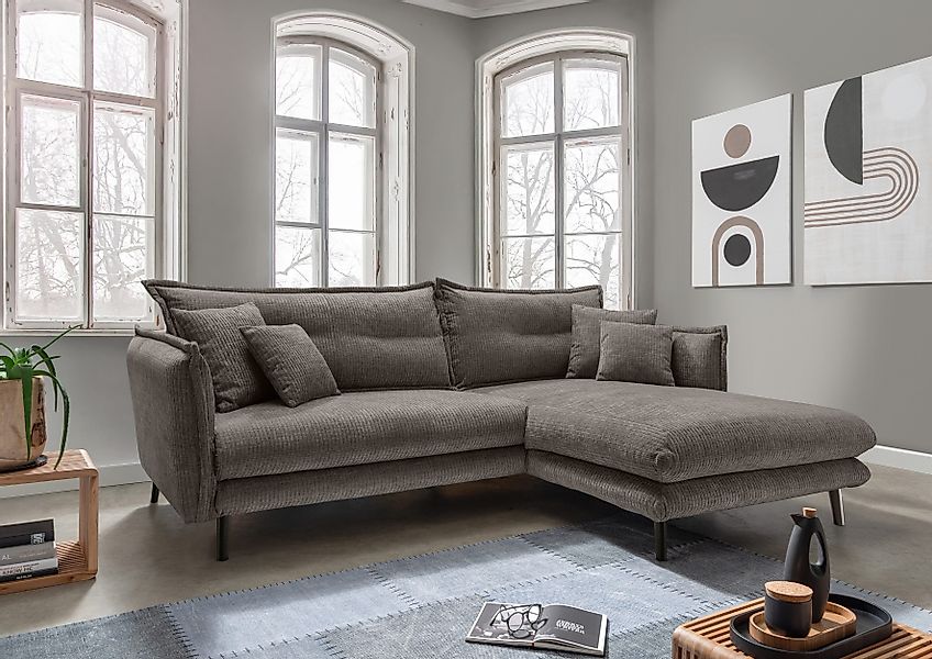 INOSIGN Ecksofa "Lazio modernes Design, bequem, schmale Armlehnen, OTTOs Ch günstig online kaufen
