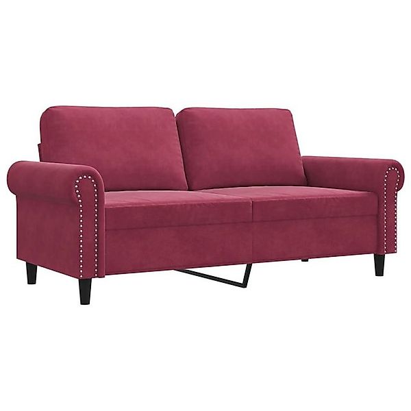 vidaXL Sofa, 2-Sitzer-Sofa Dunkelgrün 140 cm Samt günstig online kaufen